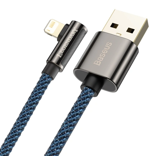 Kup Baseus USB-zu-Lightning-Winkelkabel Legend Series, 2,4A, 1m (blau) - BSU2856BLU - {ean13} - Sklep Home Screen