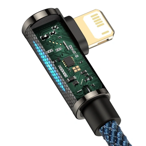 Kup Baseus USB-zu-Lightning-Winkelkabel Legend Series, 2,4A, 1m (blau) - BSU2856BLU - {ean13} - Sklep Home Screen