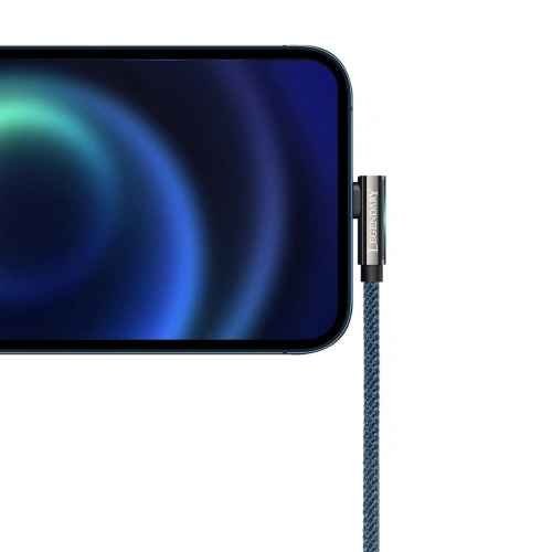 Kup Baseus USB-zu-Lightning-Winkelkabel Legend Series, 2,4A, 1m (blau) - BSU2856BLU - {ean13} - Sklep Home Screen