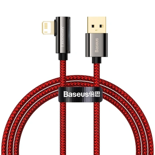 Kup Cablu USB pentru Lightning unghiular Baseus Legend Series, 2.4A, 1m (roșu) - BSU2857RED - {ean13} - Sklep Home Screen
