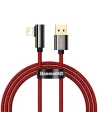 Baseus USB-zu-Lightning-Winkelkabel Legend Series, 2,4A, 1m (rot)