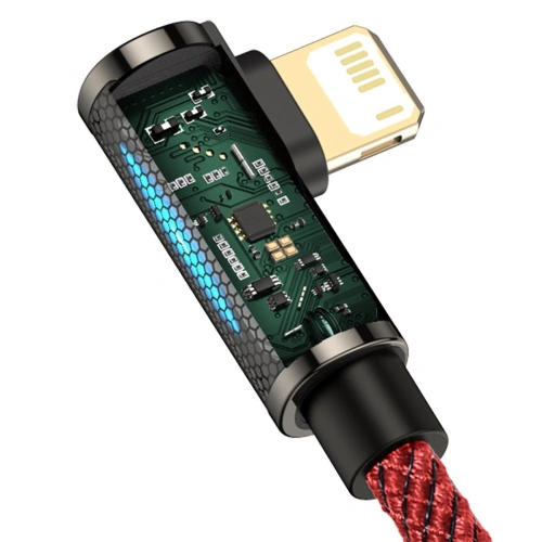 Kup Cablu USB pentru Lightning unghiular Baseus Legend Series, 2.4A, 1m (roșu) - BSU2857RED - {ean13} - Sklep Home Screen