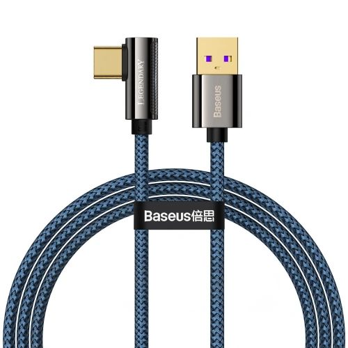 Kup Kabel USB do USB-C kątový Baseus Legend Series, 66W, 1m (modrý) - BSU2858BLU - {ean13} - Sklep Home Screen