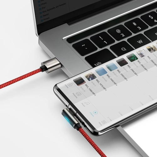 Kup Kabel USB do USB-C kątowy Baseus Legend Series, 66W, 1m (czerwony) - BSU2859RED - {ean13} - Sklep Home Screen
