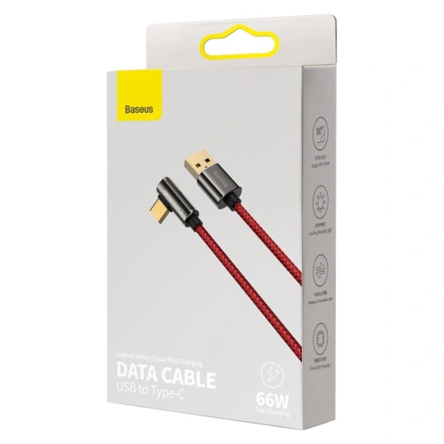 Kup Kabel USB do USB-C kątowy Baseus Legend Series, 66W, 1m (czerwony) - BSU2859RED - {ean13} - Sklep Home Screen
