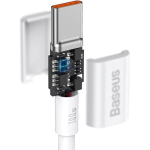 Kabel USB-C do USB-C Baseus Superior Series, 100W, 2m (bílý)