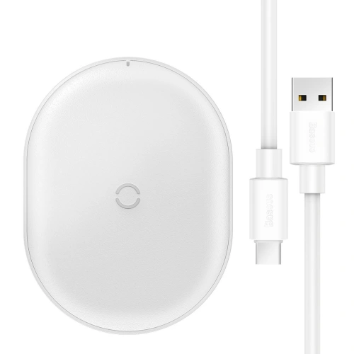 Kup Încărcător wireless prin inducție Baseus Cobble, 15W (Alb) - BSU1786WHT - {ean13} - Sklep Home Screen