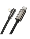 Kup Cablul USB-C la Lightning unghiular Baseus Legend Series, PD, 20W, 2m (negru) - BSU2865BLK - {ean13} - Sklep Home Screen