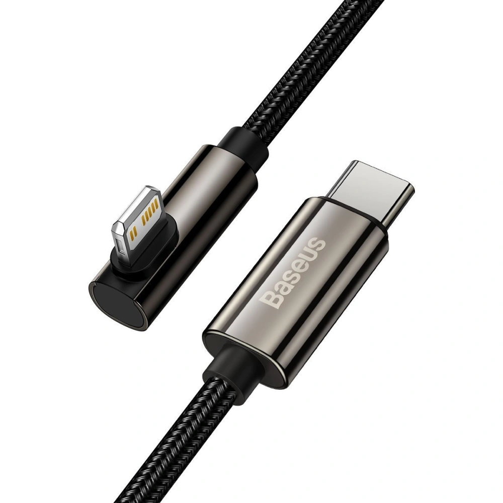 Kabel USB-C do Lightning kątowy Baseus Legend Series, PD, 20W, 2m (czarny)