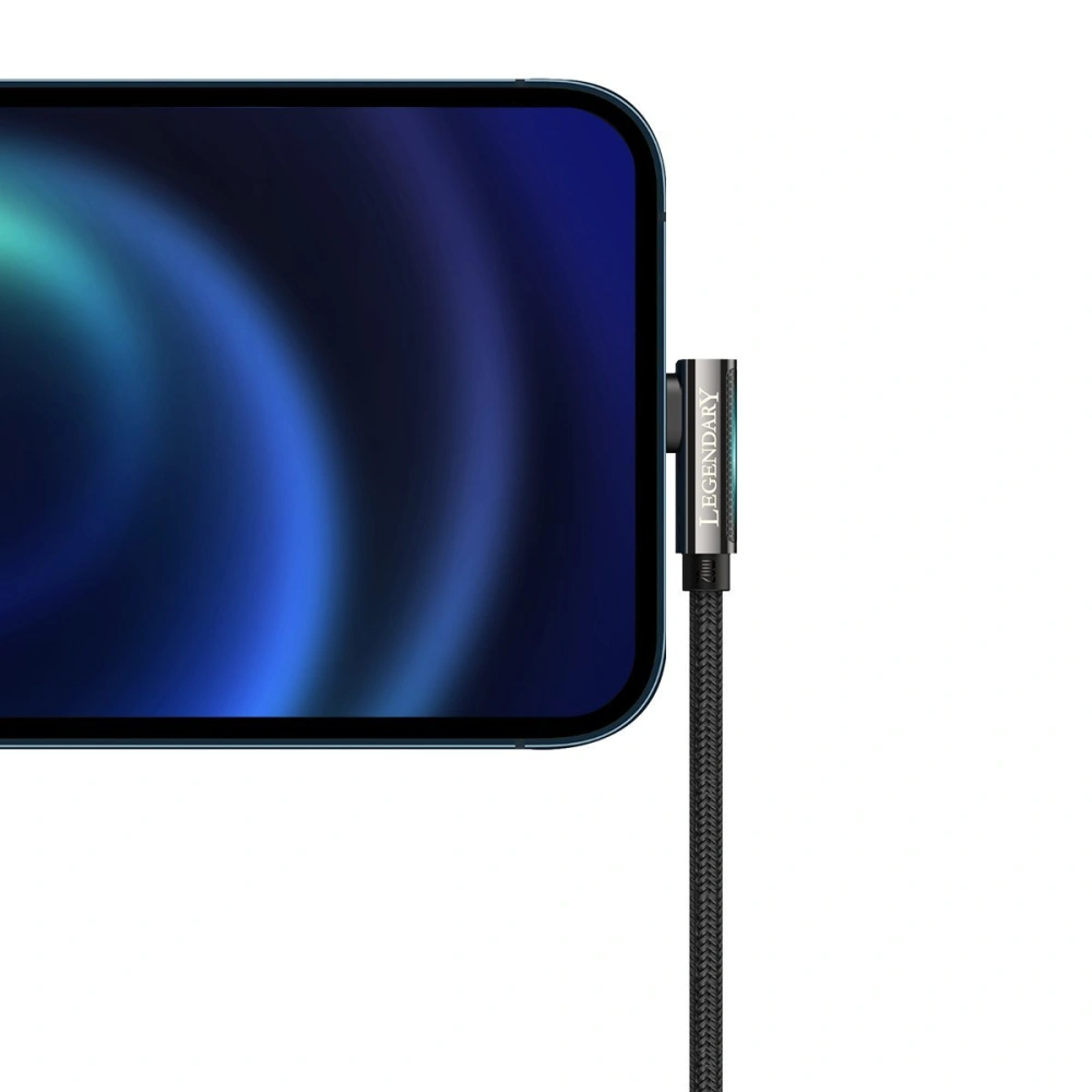 Kabel USB-C do Lightning kątowy Baseus Legend Series, PD, 20W, 2m (czarny)