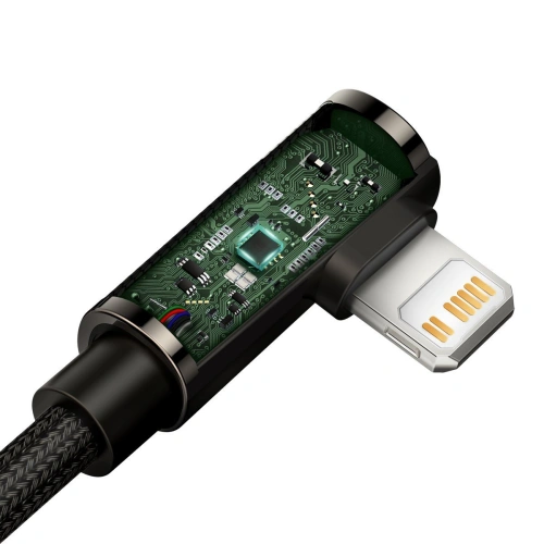 Kup Cablul USB-C la Lightning unghiular Baseus Legend Series, PD, 20W, 2m (negru) - BSU2865BLK - {ean13} - Sklep Home Screen