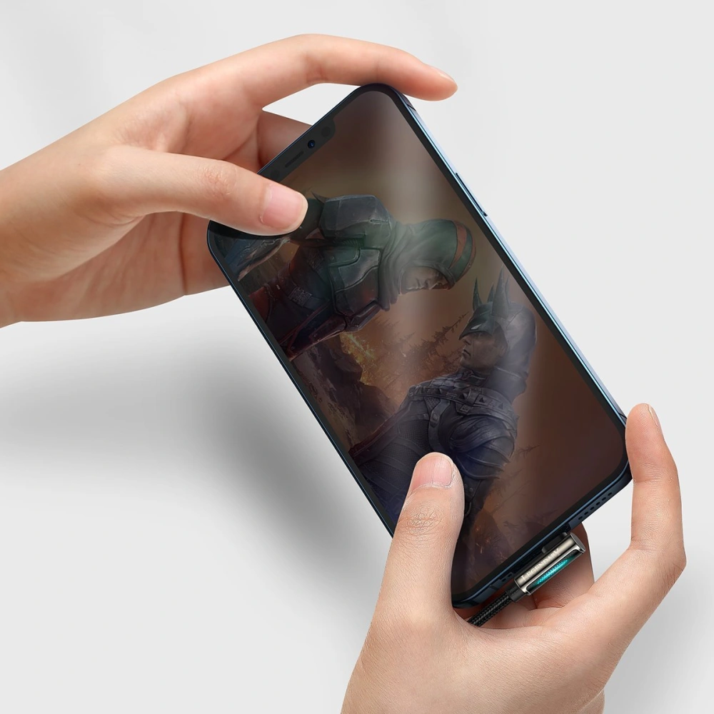 Kabel USB-C do Lightning kątowy Baseus Legend Series, PD, 20W, 2m (czarny)