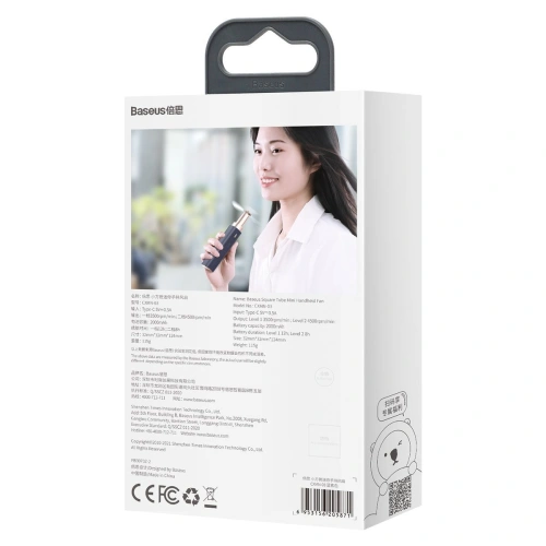 Kup Baseus Tragbarer Handventilator Square Tube (schwarz) - BSU2866BLK - {ean13} - Sklep Home Screen