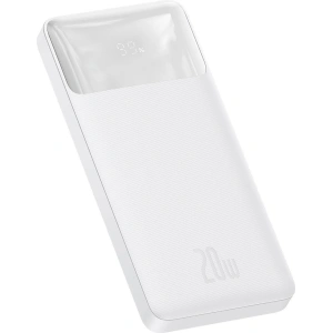 PowerBank Baseus Bipow 10000mAh, 2xUSB, USB-C, 20W (biały)