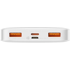 PowerBank Baseus Bipow 10000mAh, 2xUSB, USB-C, 20W (biały)