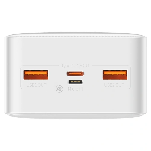 Buy PowerBank Baseus Bipow 30000mAh, 2xUSB, USB-C, 20W (white) - BSU2869WHT - {ean13} - Home Screen Store Europe