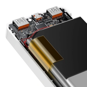 PowerBank Baseus Bipow 30000mAh, 2xUSB, USB-C, 20W (biały)