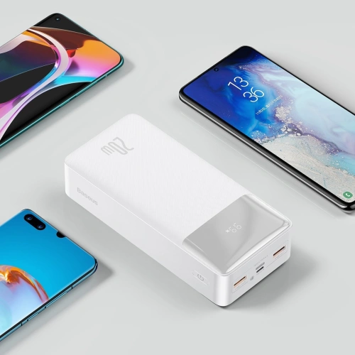 Kup PowerBank Baseus Bipow 30000mAh, 2xUSB, USB-C, 20W (biały) - BSU2869WHT - {ean13} - Sklep Home Screen