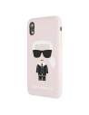 Buy Karl Lagerfeld KLHCI61SLFKPI Apple iPhone XR light pink hardcase Silicone Iconic - KLD589PNK - {ean13} - Home Screen Store Europe