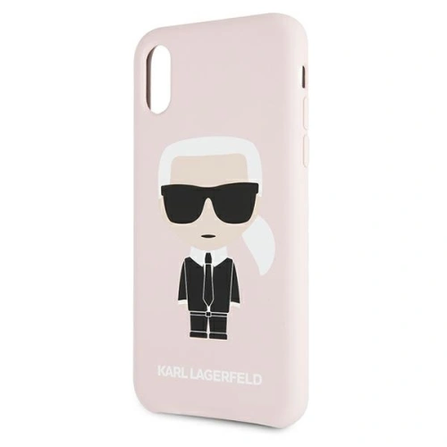 Buy Karl Lagerfeld KLHCI61SLFKPI Apple iPhone XR light pink hardcase Silicone Iconic - KLD589PNK - {ean13} - Home Screen Store Europe