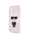 Buy Karl Lagerfeld KLHCI61SLFKPI Apple iPhone XR light pink hardcase Silicone Iconic - KLD589PNK - {ean13} - Home Screen Store Europe