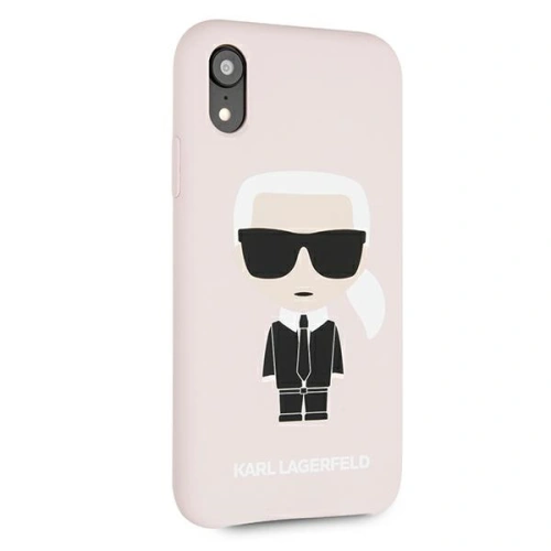 Buy Karl Lagerfeld KLHCI61SLFKPI Apple iPhone XR light pink hardcase Silicone Iconic - KLD589PNK - {ean13} - Home Screen Store Europe