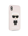 Buy Karl Lagerfeld KLHCI61SLFKPI Apple iPhone XR light pink hardcase Silicone Iconic - KLD589PNK - {ean13} - Home Screen Store Europe
