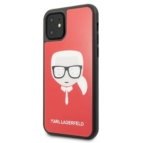 Kup Karl Lagerfeld Apple Tasche KLHCN61DLHRE iPhone 11 rot/rot Iconic Glitter Karl`s Head - KLD591RED - {ean13} - Sklep Home Screen