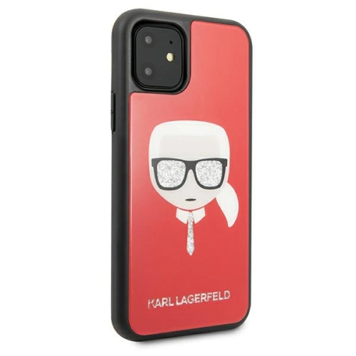 Kup Etui Karl Lagerfeld KLHCN61DLHRE Apple iPhone 11 piros/piros Iconic Glitter Karl feje - KLD591RED - {ean13} - Sklep Home Screen