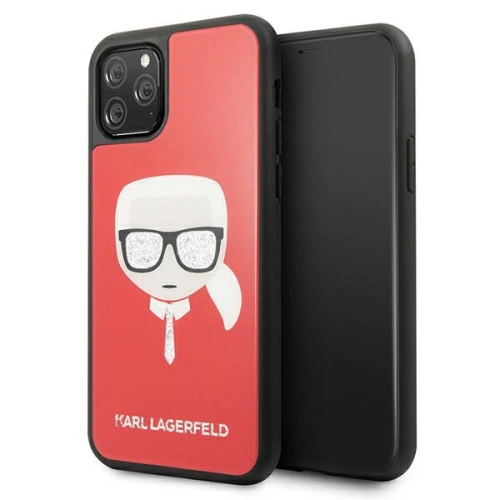 Kup Etui Karl Lagerfeld KLHCN65DLHRE Apple iPhone 11 Pro Max červený/red Iconic Glitter Karl`s Head - KLD592RED - {ean13} - Sklep Home Screen