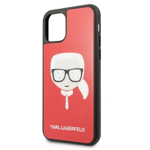 Buy Karl Lagerfeld KLHCN65DLHRE Apple iPhone 11 Pro Max red Iconic Glitter Karl`s Head - KLD592RED - {ean13} - Home Screen Store Europe