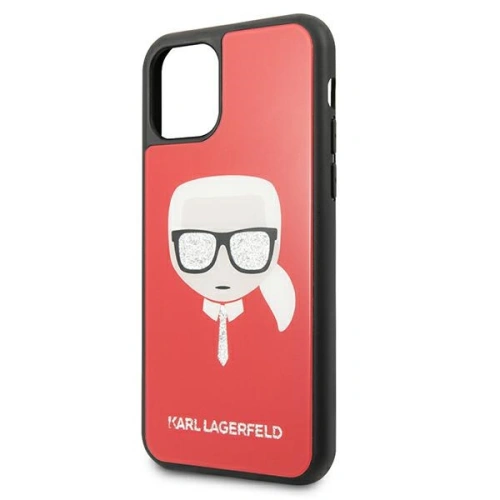Kup Etui Karl Lagerfeld KLHCN65DLHRE Apple iPhone 11 Pro Max czerwony/red Iconic Glitter Karl`s Head - KLD592RED - {ean13} - Sklep Home Screen