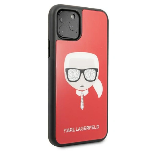 Kup Etui Karl Lagerfeld KLHCN65DLHRE Apple iPhone 11 Pro Max czerwony/red Iconic Glitter Karl`s Head - KLD592RED - {ean13} - Sklep Home Screen