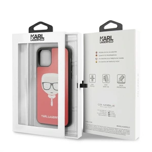 Buy Karl Lagerfeld KLHCN65DLHRE Apple iPhone 11 Pro Max red Iconic Glitter Karl`s Head - KLD592RED - {ean13} - Home Screen Store Europe