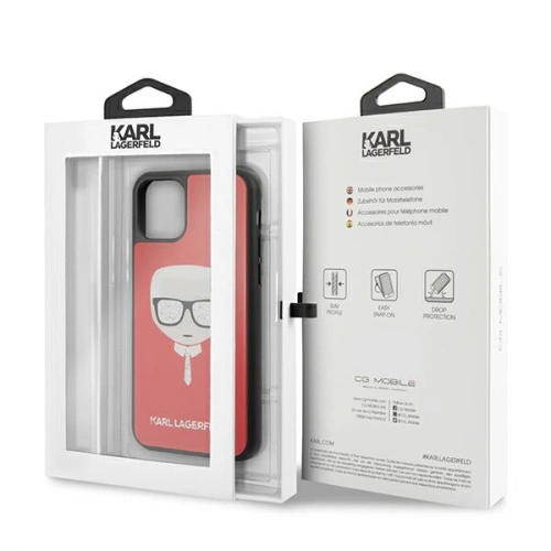 Kup Etui Karl Lagerfeld KLHCN65DLHRE Apple iPhone 11 Pro Max czerwony/red Iconic Glitter Karl`s Head - KLD592RED - {ean13} - Sklep Home Screen