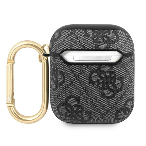Kup Etui Guess GUA24GSMK Apple AirPods cover szary/grey 4G Script Metal Collection - GUE1161GRY - {ean13} - Sklep Home Screen