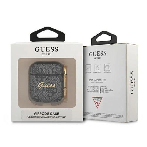 Kup Guess Apple Tasche GUA24GSMK AirPods Hülle grau/grau 4G Script Metal Collection - GUE1161GRY - {ean13} - Sklep Home Screen