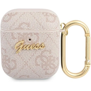 Kup Etui Guess GUA24GSMP pentru Apple AirPods, roz/pink 4G Script Metal Collection - GUE1162PNK - {ean13} - Sklep Home Screen