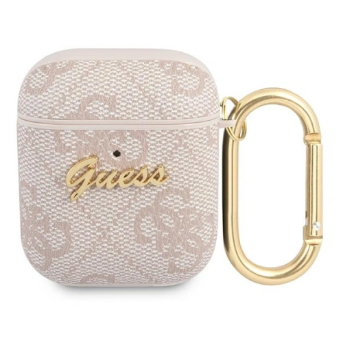 Kup Etui Guess GUA24GSMP Apple AirPods tok rózsaszín/pink 4G Script Metal Collection - GUE1162PNK - {ean13} - Sklep Home Screen