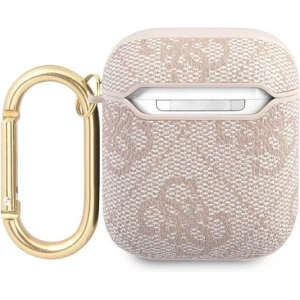 Kup Etui Guess GUA24GSMP pentru Apple AirPods, roz/pink 4G Script Metal Collection - GUE1162PNK - {ean13} - Sklep Home Screen