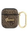 Kup Etui Guess GUA24GSMW Apple AirPods cover brązowy/brown 4G Script Metal Collection - GUE1163BR - {ean13} - Sklep Home Screen