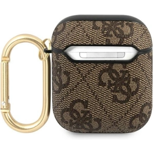 Kup Etui Guess GUA24GSMW husă pentru Apple AirPods maro/brown 4G Script Metal Collection - GUE1163BR - {ean13} - Sklep Home Screen