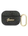 Guess Apple Tasche GUAP4GSMK AirPods Pro Abdeckung grau/grau 4G Script Metal Collection