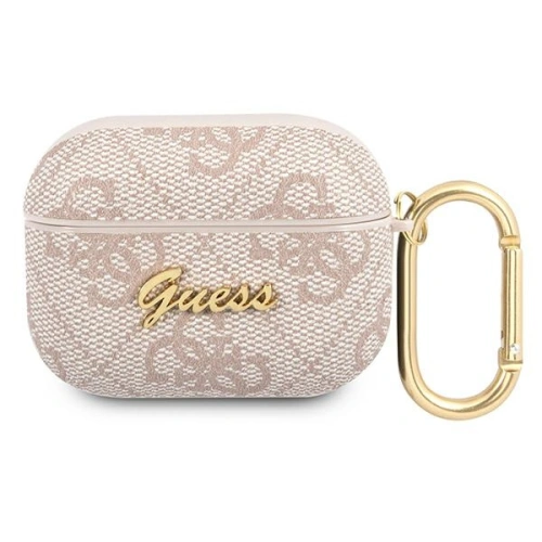 Kup Etui Guess GUAP4GSMP Apple AirPods Pro obal růžový/pink 4G Script Metal Collection - GUE1167PNK - {ean13} - Sklep Home Screen