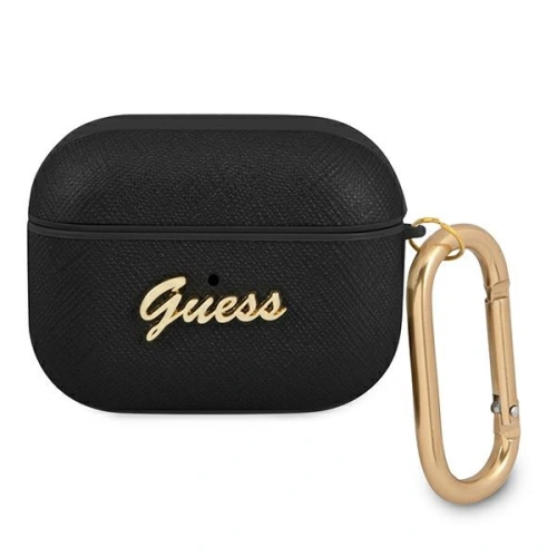 Kup Guess Apple Tasche GUAPSASMK AirPods Pro Hülle schwarz/schwarz Saffiano Script Metal Collection - GUE1169BLK - {ean13} - Sklep Home Screen