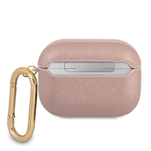 Kup Etui Guess GUAPSASMP Apple AirPods Pro kryt růžový/pink Saffiano Script Metal Collection - GUE1170PNK - {ean13} - Sklep Home Screen
