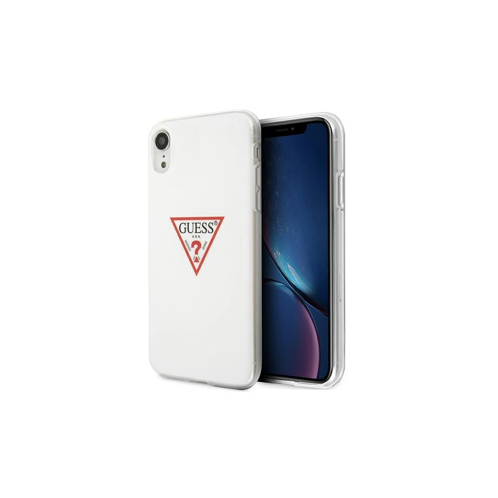 Etui Guess GUHCI61PCUCTLWH Apple iPhone XR biały/white hardcase Triangle Collection