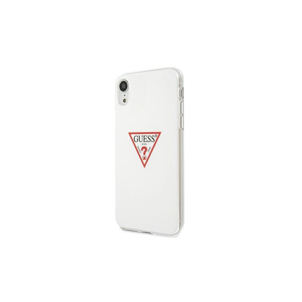Etui Guess GUHCI61PCUCTLWH Apple iPhone XR biały/white hardcase Triangle Collection