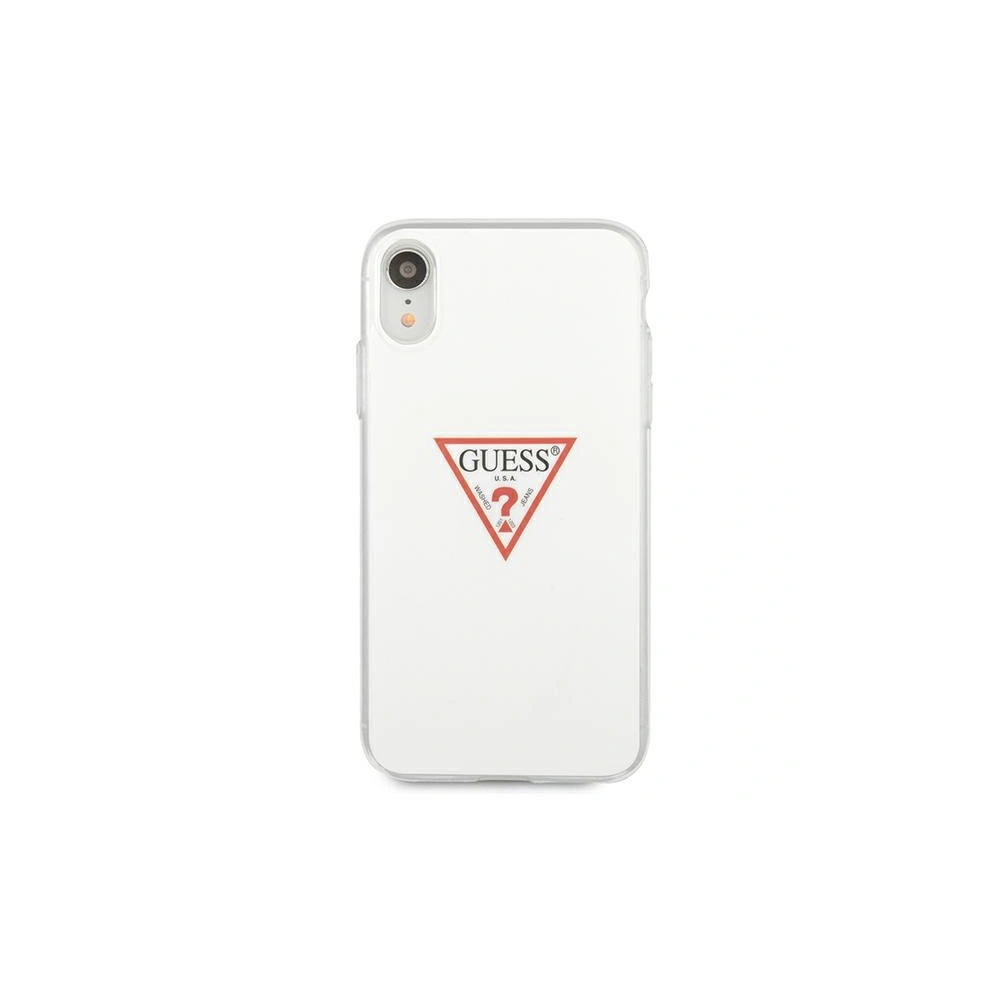 Etui Guess GUHCI61PCUCTLWH Apple iPhone XR biały/white hardcase Triangle Collection