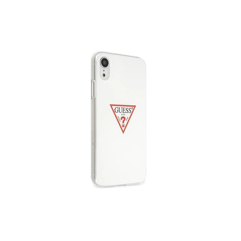 Etui Guess GUHCI61PCUCTLWH Apple iPhone XR biały/white hardcase Triangle Collection